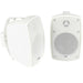 2x 4" 60W White Outdoor Rated Speakers 8 OHM Weatherproof Wall Mounted HiFi