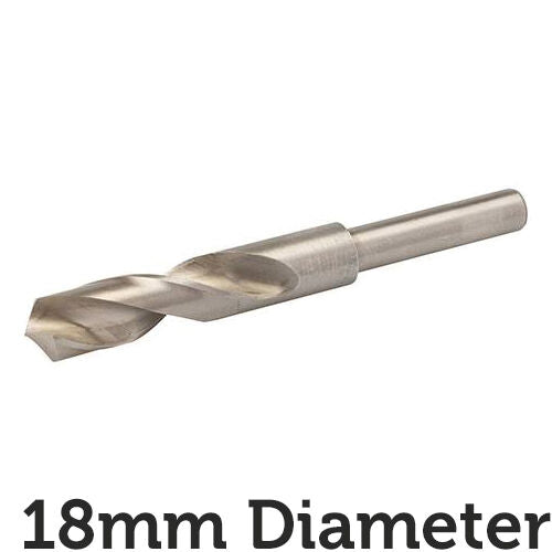 PRO 18mm Blacksmiths Drill Bit 12.5mm Shank Metal Milling Sheet Steel Aluminium Loops