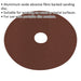 25 PACK 125mm Fibre Backed Sanding Discs - 120 Grit Aluminium Oxide Round Sheet Loops