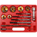 14 Piece Valve Seat Cutter Set - Tungsten Carbide Cutting Blades - Storage Case Loops