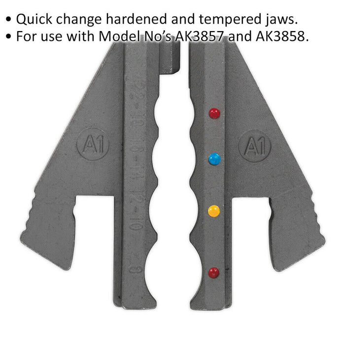 Heat Shrink Butt Connector Crimping Jaws for ys00906 & ys00907 Crimping Tool Loops