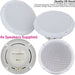 4x Moisture Resistant Ceiling Speakers 80W 8Ohm 5" Kitchen Bathroom 2 Way Loud Loops