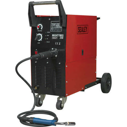 250A Gas / No-Gas MIG Welder with Euro Torch - 3m Earth Cable - 230V Supply Loops