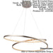 Ceiling Pendant Light Matt Nickel & Clear Crystal 40W LED Bulb Included - LoopsDirect