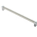 Round Tube Pull Handle 336 x 16mm 320mm Fixing Centres Satin Nickel & Chrome Loops
