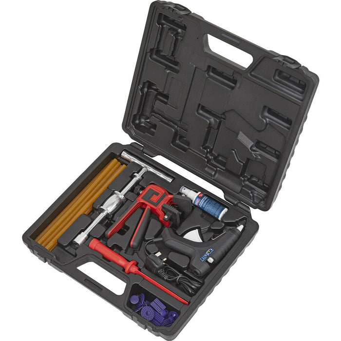 Hot Glue Paintless Dent Repair Kit - Small Dent Removal - Slide Hammer Loops