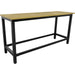 1.8m x 0.6m Workbench - Heavy Duty Steel Frame & 25mm MDF Top Work Station Loops