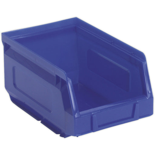 48 PACK Blue 105 x 165 x 85mm Plastic Storage Bin - Warehouse Parts Picking Tray Loops