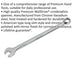 7mm Steel Combination Spanner - Long Slim Design Combo Wrench - Chrome Vanadium Loops