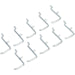 10 PACK 30mm Storage Hooks - Suitable for ys02723 Steel Pegboard Storage Panel Loops