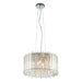 Ceiling Pendant Light Clear Crystal & Chrome Plate 5 x 28W G9 Dimmable Loops
