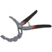 Self-Adjusting Angled Oil Filter Pliers - 60mm to 120mm Capacity - Serrated Jaws Loops