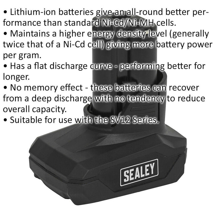 12V 4Ah Lithium-ion Power Tool Battery for SV12 Series - Cordless Power Tool Loops