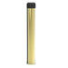 Rubber Tipped Wall mounted Doorstop Cylinder 71 x 16mm Polished Brass Loops