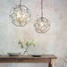 Multi Light Ceiling Pendant 3 Bulb ANTIQUE BRASS & GLASS Large Modern Lamp Shade Loops