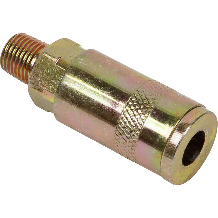 1/4 Inch BSPT Coupling Body Adaptor - Male Thread - Airflow Air Line Coupler Loops