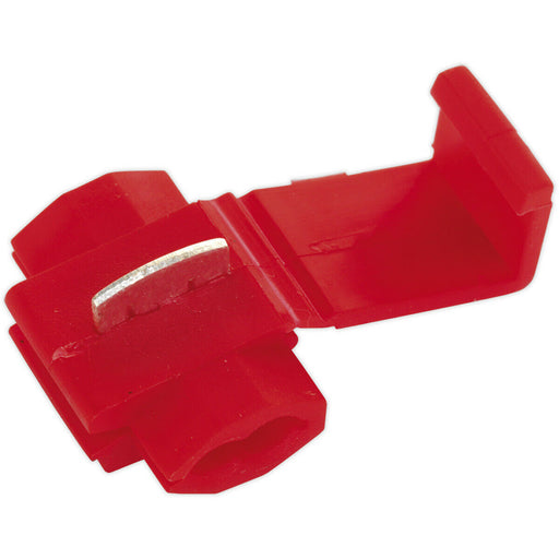 100 PACK Quick Splice Connector - Suitable for 16 to 14 AWG Cable - Red Loops