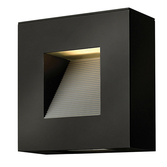 Outdoor IP44 Twin Wall Light Satin Black LED E14 7W Loops