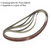 5 PACK - 12mm x 456mm Sanding Belts - 120 Grit Aluminium Oxide Slim Detail Loop Loops