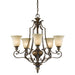 5 Bulb Chandelier LIght Firenze Gold British Bronze LED E27 60W Loops