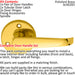 Door Handle & Latch Pack Brass Victorian Scroll Straight Screwless Round Rose Loops