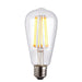 Vintage Style LED Filament Bulb - Pear Shaped E27 Lamp - Clear Glass - Dimmable Loops