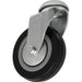 100mm Swivel Bolt Hole Castor Wheel - Rubber with Steel Centre - 27mm Tread Loops