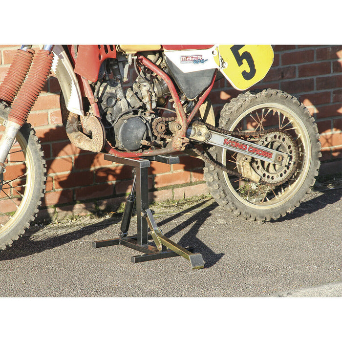 150kg Quick Lift Bike Stand - 410mm Max Height - Off Road ATV Trials Bikes Loops