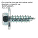 100 PACK M12 x 3/4 Inch Acme Screw with Captive Washer - Zinc Plated Fixings Loops