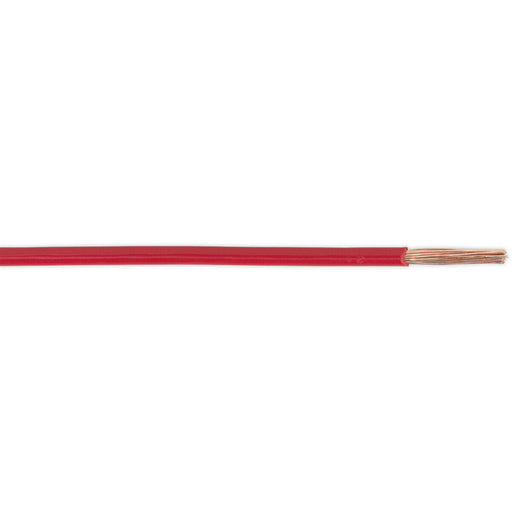 Red 25A Thin Wall Automotive Cable - 30m Reel - Single Core - RoHS Compliant Loops
