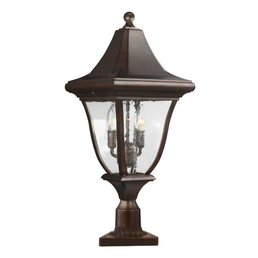 Outdoor IP44 3 Bulb Lamp Post Patina Bronze LED E14 60W Bulb Outside External Loops