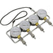 Mini-Type Vacuum Carburettor Synchronizer - 4 Mini Gauges - 900mm Delivery Tubes Loops