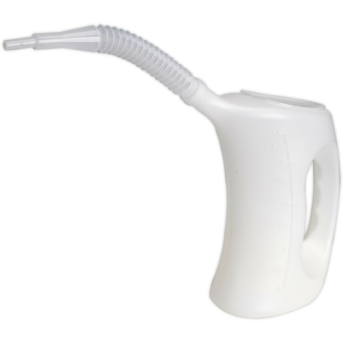 5 Litre Measuring Jug with Flexible Spout - Resistant to Oil & Fuel ...
