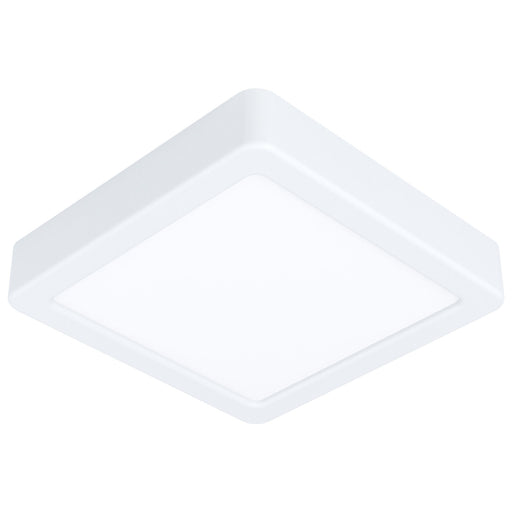 Wall / Ceiling Light White 160mm Square Surface Mounted 10.5W LED 4000K Loops