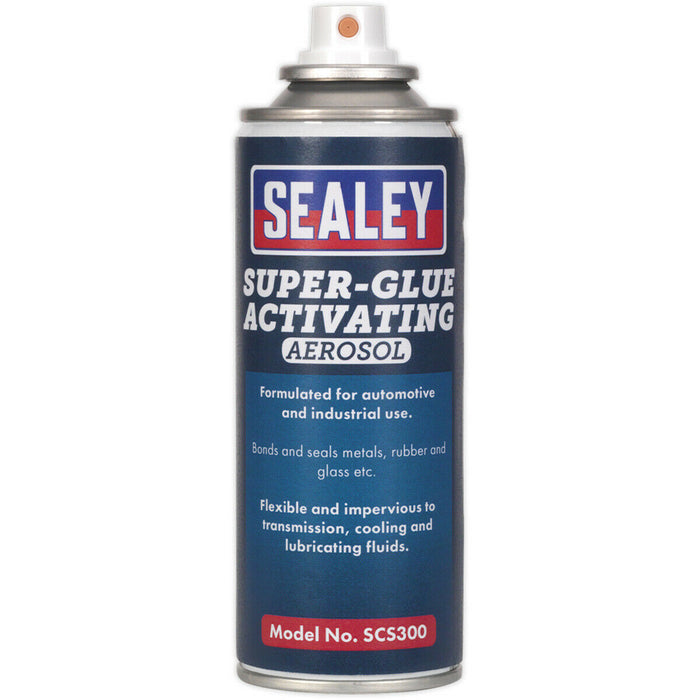 6 PACK 200ml Super Glue Activating Aerosol - Large Gap Fill - Adhesive Glue Cure Loops