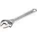 600mm Adjustable Wrench - Chrome Plated Steel - 62mm Offset Jaws - Spanner Loops