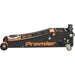 Twin Piston Hydraulic Trolley Jack - 3000kg Capacity - 533mm Max Height - Orange Loops