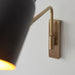 Wall Light - Antique Solid Brass & Matt Black - 10W LED E27 - Dimmable - e10431 Loops