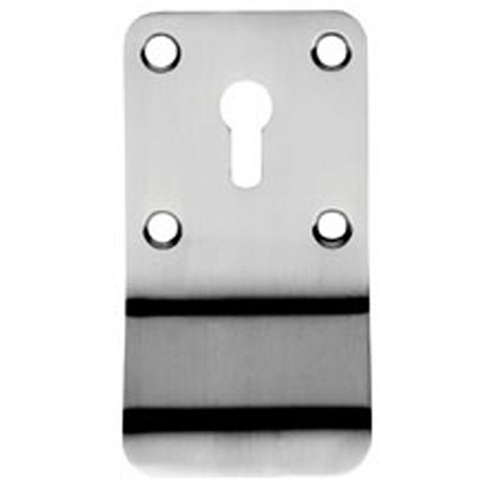 Lock Profile Cylinder Latch Pull External Door Handle Satin Stainless Steel Loops