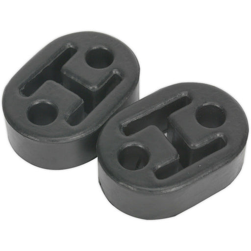 2 PACK Rubber Exhaust Mount - 60mm x 41mm x 20mm - Anti Vibration Exhaust Hanger Loops