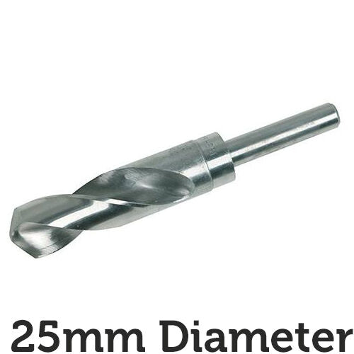 PRO 25mm Blacksmiths Drill Bit 12.5mm Shank Metal Milling Sheet Steel Aluminium Loops