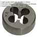 M8 x 1.25mm Metric Split Die - Quality Steel - Bar / Bolt Threading Bit & Case Loops