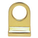 Cylinder Latch Pull Night Latch Door Handle 72 x 48mm Polished Brass Loops