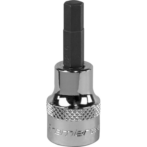 6mm Forged Hex Socket Bit - 3/8" Square Drive - Chrome Vanadium Wrench Socket Loops