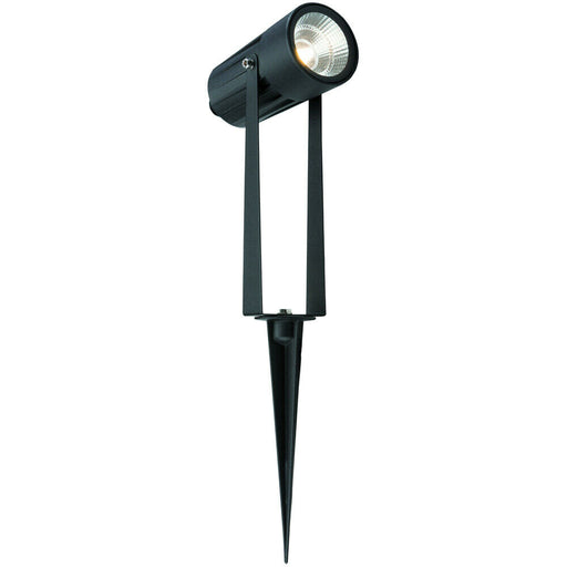 IP65 Outdoor Ground Spike Lamp Wall & Sign Light 7W Cool White LED Matt Black Loops