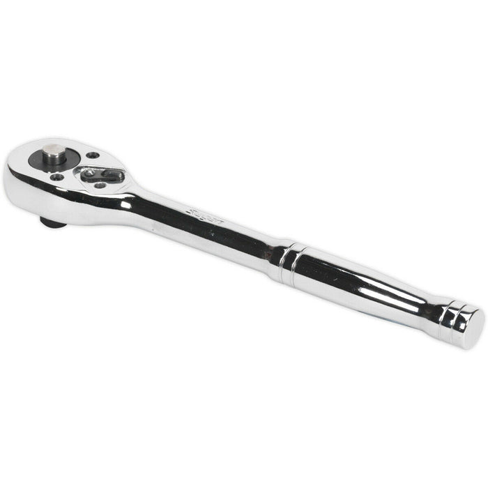 45-Tooth Flip Reverse Ratchet Wrench - 3/8 Inch Sq Drive - Pear Head Design Loops