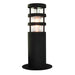 Outdoor IP44 1 Bulb Wall Ground Pedestal 304 SS / Black LED E27 60W Loops