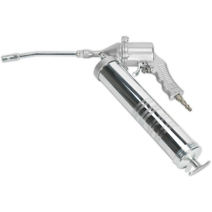 Air Operated Pistol Type Grease Gun - Continuous Flow - Rigid Delivery Tube Loops