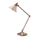 Table Lamp Pivoting Ball Shape Joints Angular Polished Copper LED E27 60W Loops