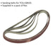 5 PACK - 12mm x 456mm Sanding Belts - 60 Grit Aluminium Oxide Slim Detail Loop Loops